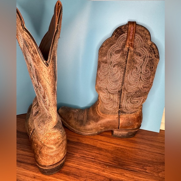 ARIAT Square Toe Pink Trim Design Size US 9B - Picture 5 of 8